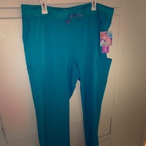 Med couture Teal Scrub pants XL